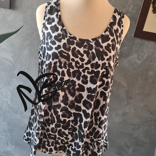 Leopard flair tank