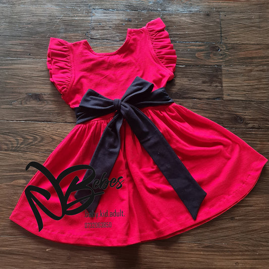 Red bow dress