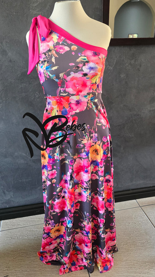 One shoulder dress